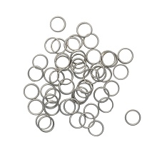 Кольцо соединительное двойное, 8мм, 50шт/упак, Астра (никель)