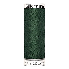 Нить Sew-All 100/200 м для всех материалов, 100% полиэстер Gutermann (555, темно-серый)
