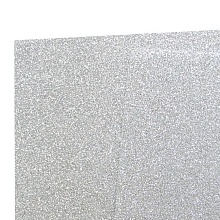 Фоамиран глиттерный самоклеющийся20х30, толщина 2мм (016, серебро)