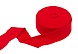 Лента окантовочная 35 мм Бейка трикотажная (рибана) 95% хлопок, 5% эластан 10 м  (014 , красный)
