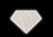 Светоотражающая термонаклейка «Алмаз», 6,4 × 4,7 см, цвет серый