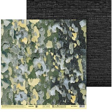 Бумага для скрапбукинга «Природный камуфляж», 30.5 × 32 см, 180 г/м