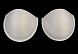 Чашечки с косточкой без уступа под бретель (1 пара)  (90 пуш-ап, белый)