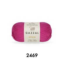 Пряжа Giza 100% мерсеризованный хлопок 50гр/125м (2469, розовый)