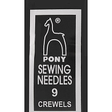 Иглы ручные для вышивания и шитья Crewels с золотым ушком № 9, 25 шт PONY
