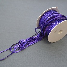 Пайетки лазер 4мм бобина  (8, фиолетовый)