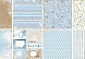 Бумага для скрапбукинга односторонней Рукоделие "Снежные узоры" 15,2x15,2см