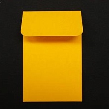 Основа для подарочного конверта №1 комлпект 3шт (007, желтый матовый)