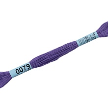 Мулине "Gamma" 100% хлопок 8 м  (0079, фиолетовый)