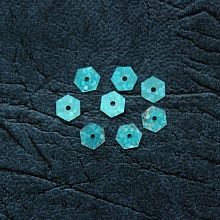 Пайетки голограмма Шестиугольник (15-16гр) (14, голубой)