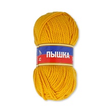 Пряжа "Пышка" п/т шерсть 100% 100гр/110м (104, желтый)