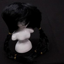 Волосы для кукол (косички) (3, черный)