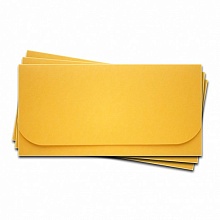 Основа для подарочного конверта №6 комплект 3шт. Цвет желтый матовый