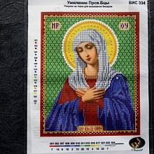 Рисунок на ткани для вышивания бисером "Прп. Богородица Умиление"...