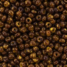 Бисер Preciosa 10/0 ~5гр  (89110, желто-коричневый непрозрачный, травертин)