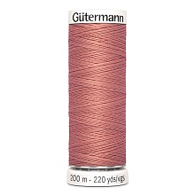 Нить Sew-All 100/200 м для всех материалов, 100% полиэстер Gutermann (79, коралл)