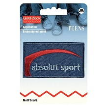 Аппликация джинсовый ярлык"Absolut sport", Prym