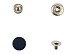 Кнопки установочные 15мм (ответная часть 14мм) уп=2шт (синий)
