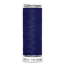 Нить Sew-All 100/200 м для всех материалов, 100% полиэстер Gutermann (309, т.синий)