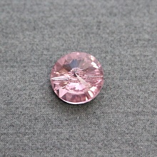 Пуговица-страза (стекло) "STONE" 27 мм  (розовый)