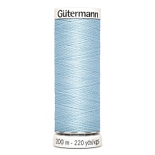 Нить Sew-All 100/200 м для всех материалов, 100% полиэстер Gutermann (276, голубой)