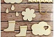 Деревянные украшения "Рукоделие" 8221 Дождливый день (16 элементов)