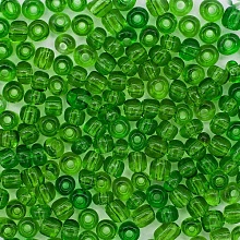Бисер "Astra&Craft" (стекло) 6/0 крупный (уп=15гр)   (7В, зеленый прозрачный)