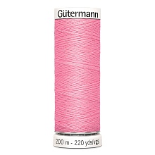 Нить Sew-All 100/200 м для всех материалов, 100% полиэстер Gutermann (758, розовый)