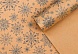 Бумага упаковочная крафт «Снежинки», 50×70 см