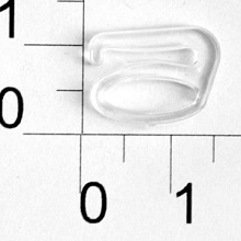 Крючок для бретелек пластиковый 10мм (1пар) (2, прозрачный)