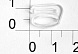 Крючок для бретелек пластиковый 10мм (1пар) (2, прозрачный)