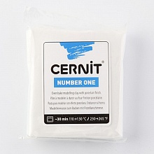 Пластика Cernit №1 56-62гр  (027, белый непрозрачный)