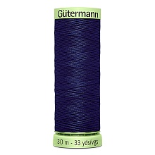 Нитки "Гутерманн" Top Stitch для отстрочки 100% п/э №30 30м (310, т.синий)