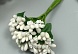 Цветы для декорирования "Соцветие" белоснежный  8,5 см (1 букет=12 цветов)