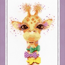 Набор для вышивания "Влюбленный жираф" 16,5х22,5см
