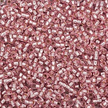  Бисер Preciosa 10/0 20гр (08273, розовый, серебряная линия внутри)