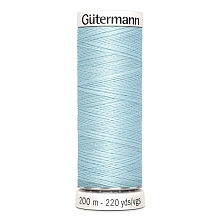 Нить Sew-All 100/200 м для всех материалов, 100% полиэстер Gutermann (194, голубой)
