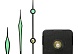 Часовой механизм BUF-2054Y, стрелки с флуоресцентным покрытием 