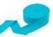 Лента окантовочная 35 мм Бейка трикотажная (рибана) 95% хлопок, 5% эластан 10 м  (003, яр.голубой)