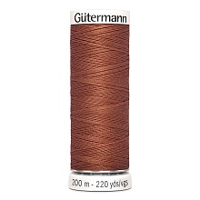 Нить Sew-All 100/200 м для всех материалов, 100% полиэстер Gutermann (847, коричневый с...