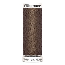 Нить Sew-All 100/200 м для всех материалов, 100% полиэстер Gutermann (672, коричневый)