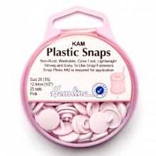 Кнопки пластиковые, 12,4 мм, цвет розовый HEMLINE