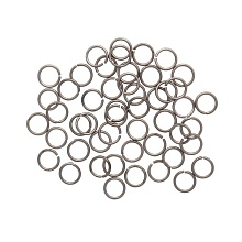 Кольцо соединительное 0,9*8мм, 50шт/упак, Астра (черный никель)
