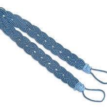 Подвязка для штор "Косичка" (1пара)    (3, т.голубой)