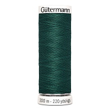 Нить Sew-All 100/200 м для всех материалов, 100% полиэстер Gutermann (869, изумруд)
