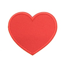 Термоаппликация 'Сердце', красное, 5.6*6.2см, Hobby&Pro