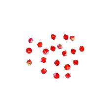 Бусинки стразы декор. 4мм ромб голограмма (уп=5шт)   28206 (4, красный)