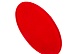 Термоаппликация Овал флис 80х150 мм (красный)