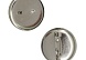 Булавка для броши с круглым основанием 25 мм цвет серебро (уп=5шт)