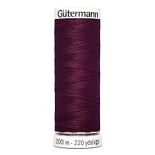 Нить Sew-All 100/200 м для всех материалов, 100% полиэстер Gutermann (108, сливовый)
